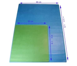 Tout Pour le Jeu Tapis de jeu recto bleu - verso vert battlemap hexagone effaçable plateau 66 x 60 cm