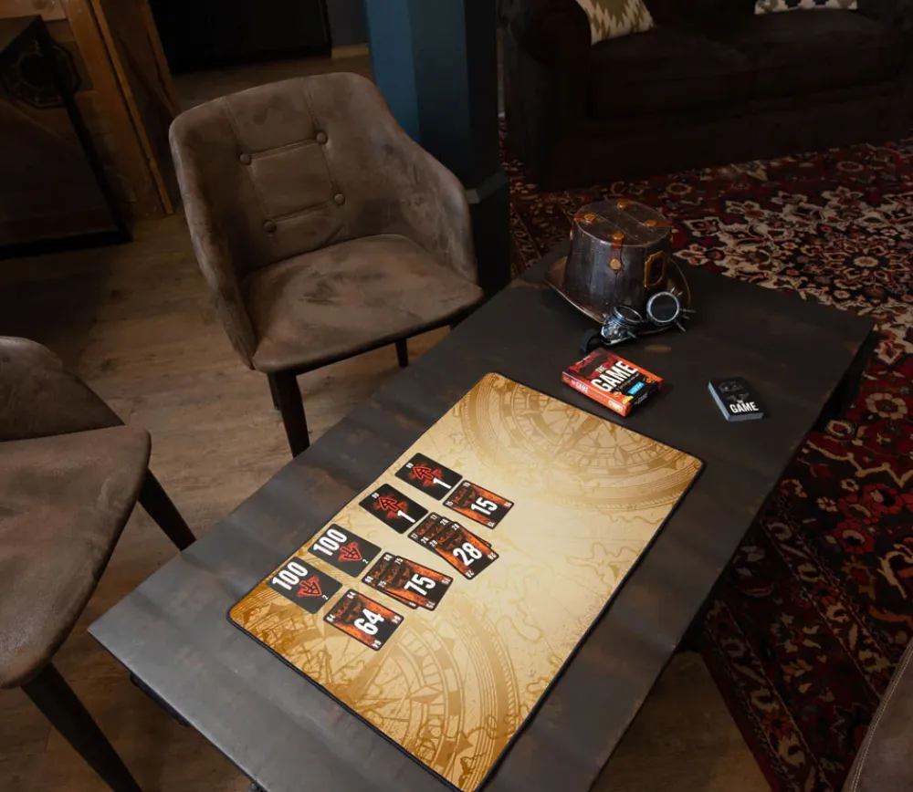 Tout Pour le Jeu Tapis de jeux 60 x 40 cm Compas sepia