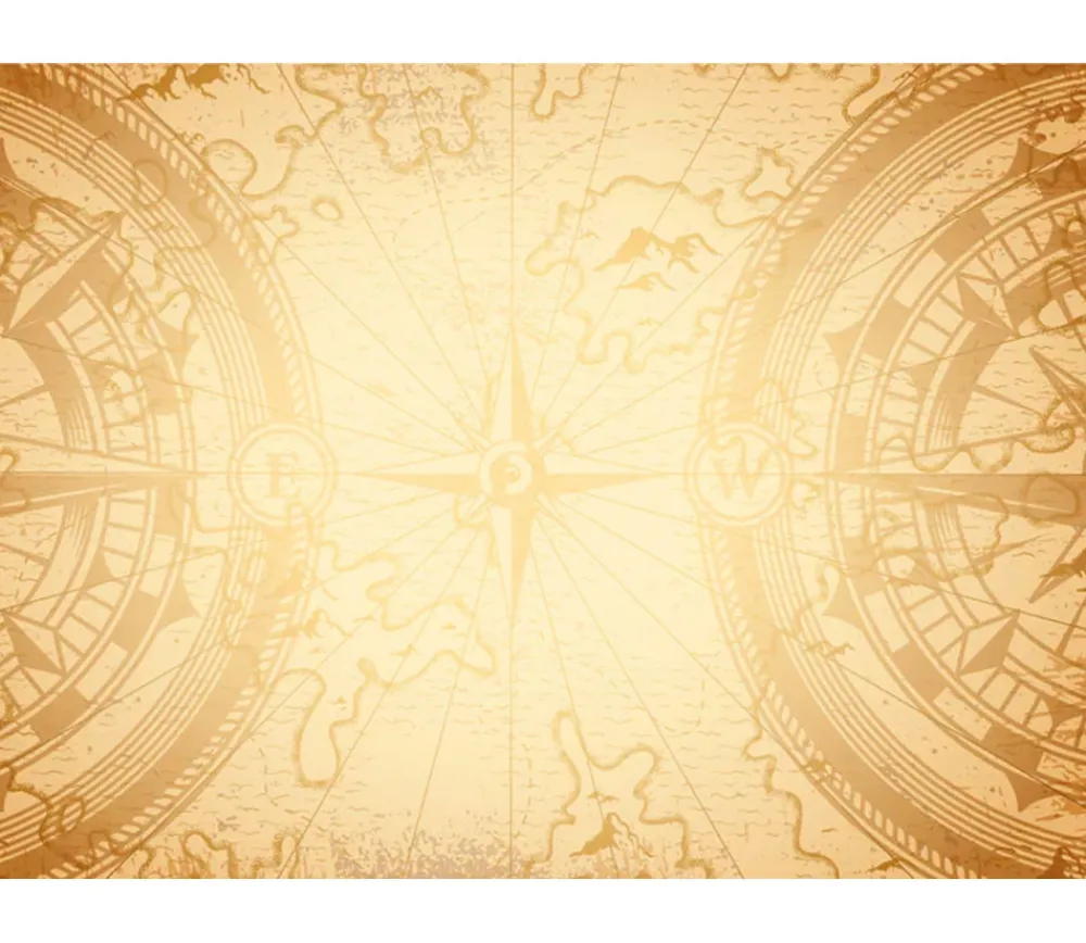 Tout Pour le Jeu Tapis de jeux 60 x 40 cm Compas sepia