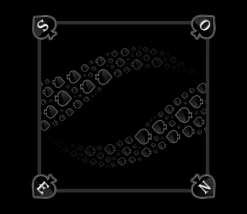 Tout Pour le Jeu Tapis jeu 60 x 60 cm Tarot noir Pique Forest