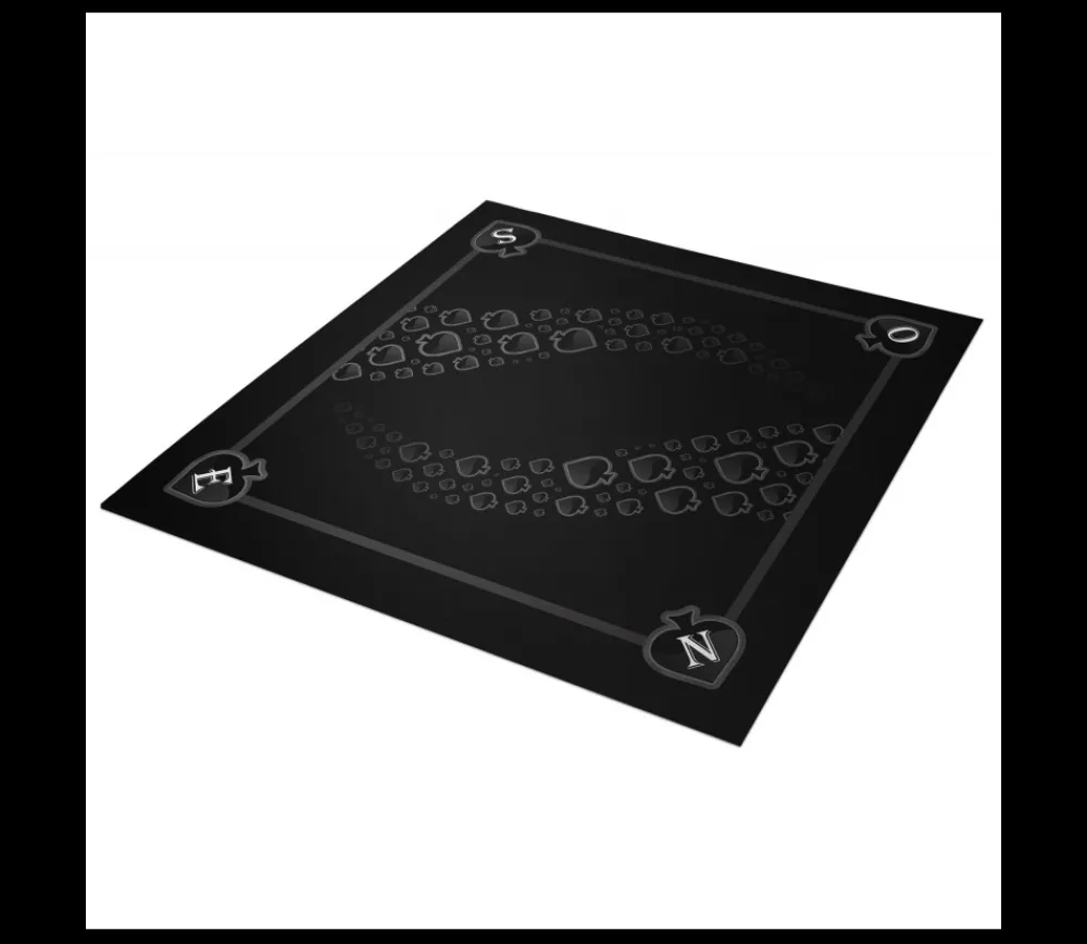 Tout Pour le Jeu Tapis jeu 60 x 60 cm Tarot noir Pique Forest