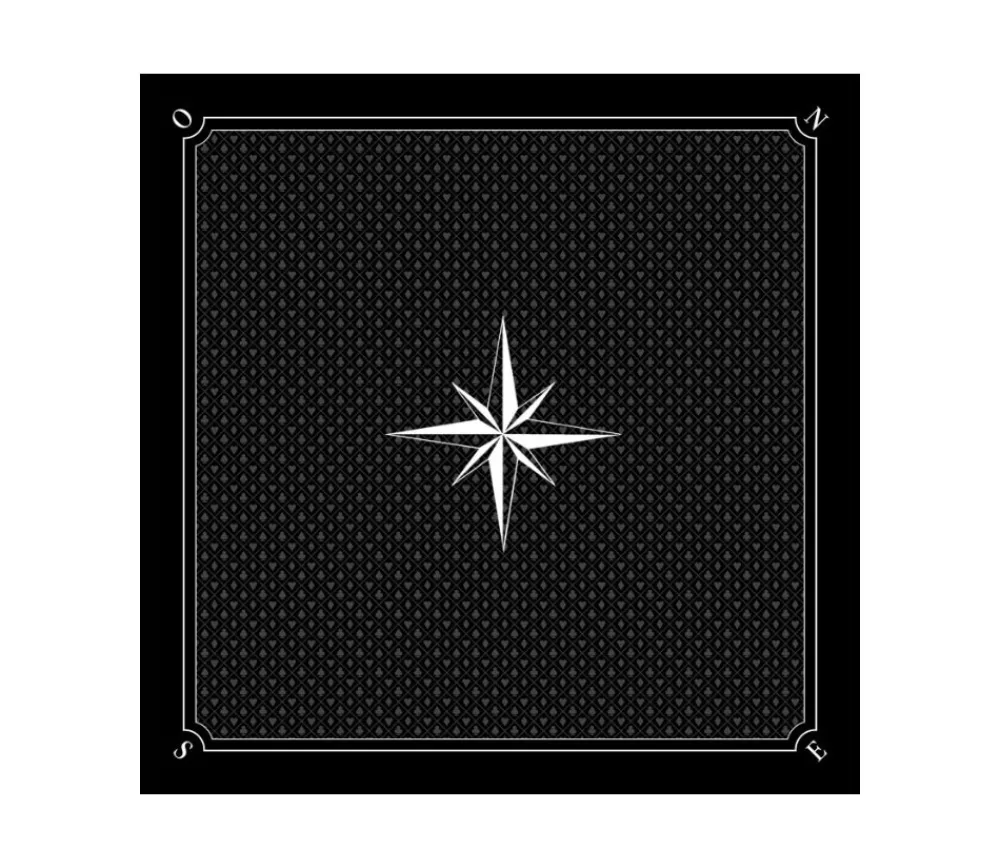 Tout Pour le Jeu Tapis jeu 60 x 60 cm Tarot noir rose des vents