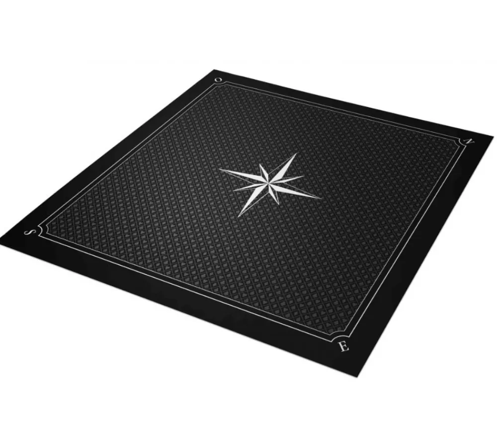 Tout Pour le Jeu Tapis jeu 60 x 60 cm Tarot noir rose des vents