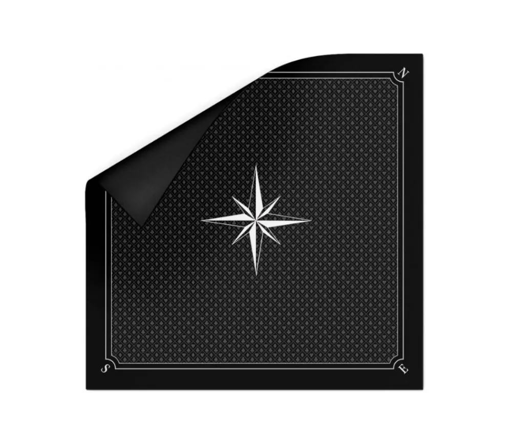 Tout Pour le Jeu Tapis jeu 60 x 60 cm Tarot noir rose des vents