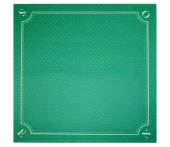 Tout Pour le Jeu Tapis jeu 60 x 60 cm vert motif mini atouts Nord-Sud Tarot