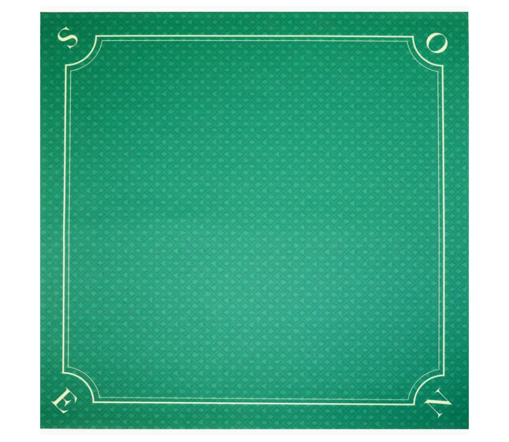 Tout Pour le Jeu Tapis jeu 60 x 60 cm vert motif mini atouts Nord-Sud Tarot