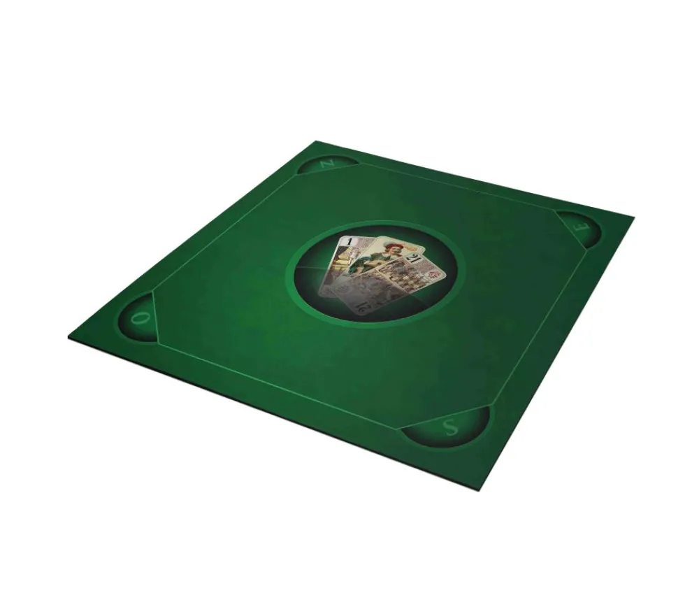 Tout Pour le Jeu Tapis jeu Tarot 60 x 60 cm Les 3 bouts vert