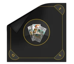 Tout Pour le Jeu Tapis jeu Tarot 60 x 60 cm noir brun Les 3 bouts