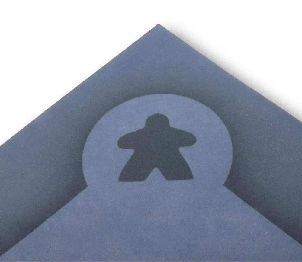 Tout Pour le Jeu Tapis Meeple gris Multijeux 60x60 cm