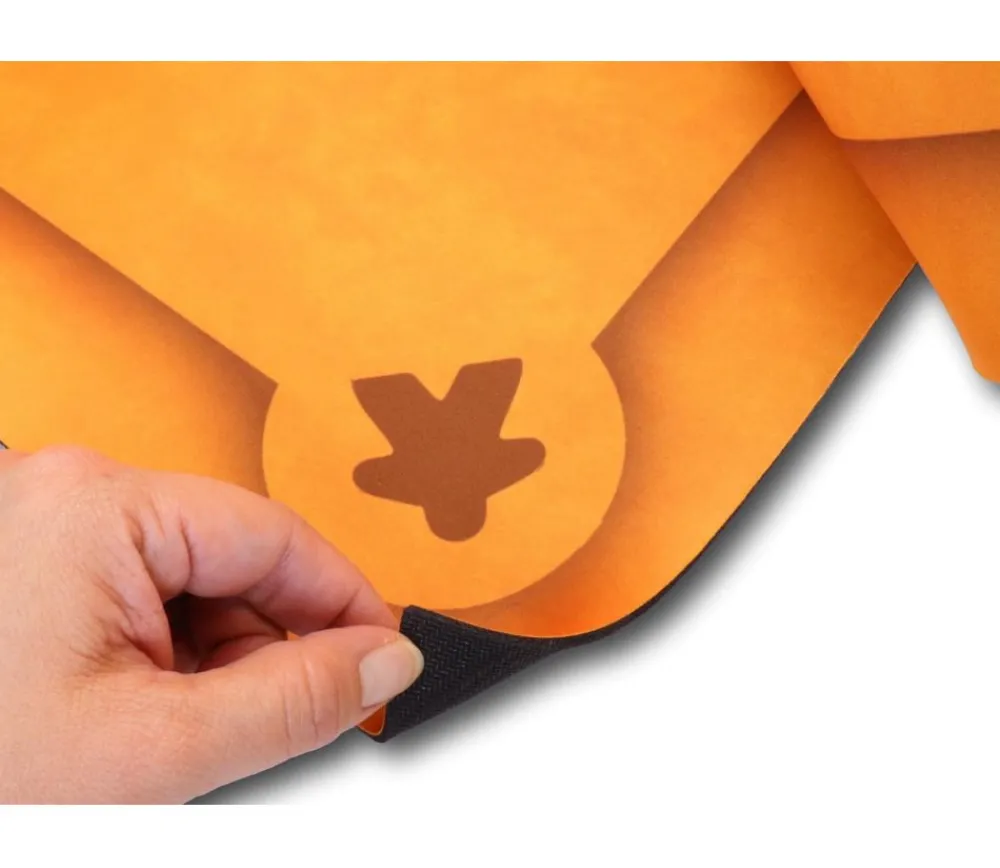 Tout Pour le Jeu Tapis Meeple jaune orange Multijeux 60x60 cm