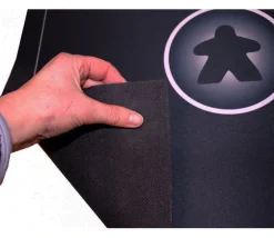 Tout Pour le Jeu Tapis Meeple noir Multijeux 60x60 cm