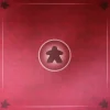 Tout Pour le Jeu Tapis Meeple rouge Multijeux 60x60 cm
