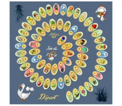 Tout Pour le Jeu Tapis souple jeu de l'oie 60 x 60 cm sans pions