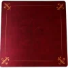 Tout Pour le Jeu Tapis Tarot premium rouge Fleur de Lys 60 cm contour galonné