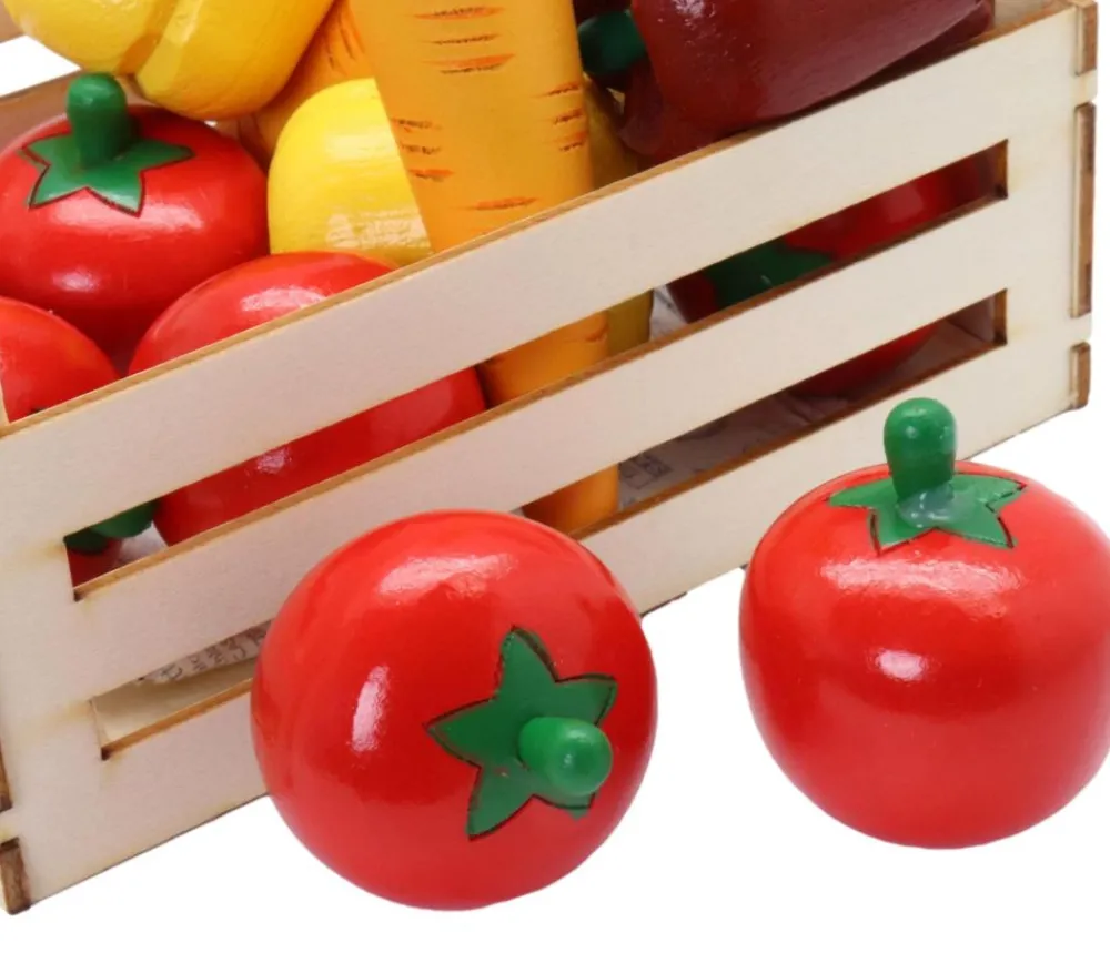 Tout Pour le Jeu Tomate en bois 4.3 x 3.7 cm jouet fruit