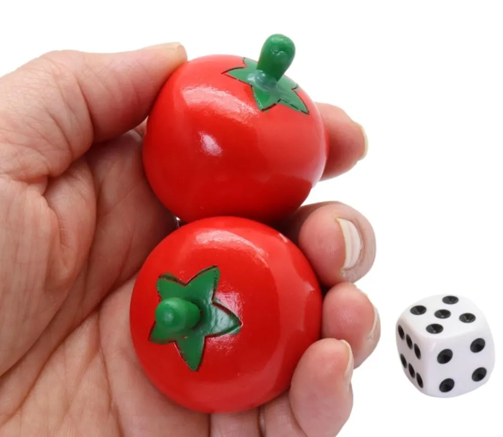 Tout Pour le Jeu Tomate en bois 4.3 x 3.7 cm jouet fruit