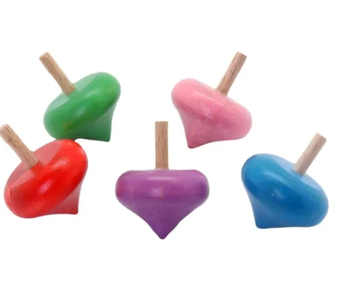 Tout Pour le Jeu Toupie 3 cm en buis coloré - fabrication France