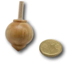 Tout Pour le Jeu Toupie bois boule 4,2 x 2,4 cm à l'unité - fabrication France