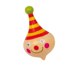 Tout Pour le Jeu Toupie Clown en bois 5.6 cm de haut