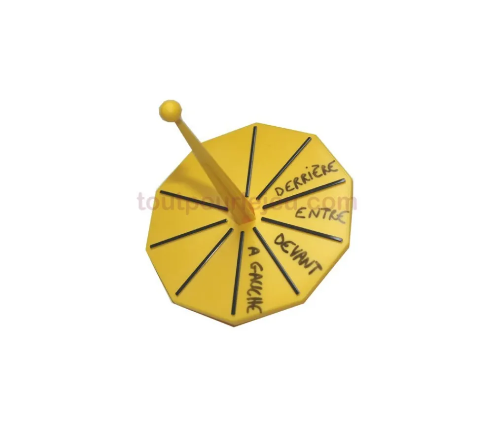 Tout Pour le Jeu Toupie géante neutre personnalisable - roulette 10 cm