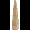 Tout Pour le Jeu Tour bois naturel Montessori - 10 cubes en bois
