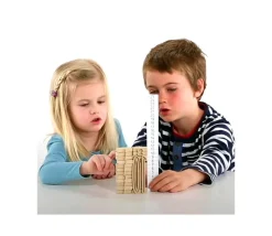 Tout Pour le Jeu Tour des nombres - bois recyclé 34 pièces naturelles