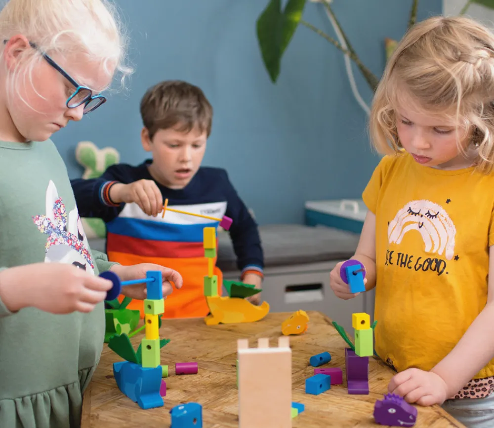 Enfant Tout Pour le Jeu Tours des dragons - Jeu en bois adresse