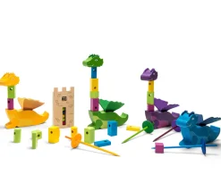 Enfant Tout Pour le Jeu Tours des dragons - Jeu en bois adresse