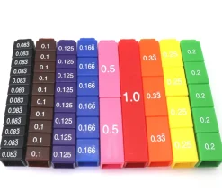 Tout Pour le Jeu Tours des équivalences fractions - 51 cubes encastrables