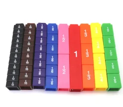 Tout Pour le Jeu Tours des équivalences fractions - 51 cubes encastrables