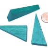 Tout Pour le Jeu Triangle rectangle en bois vert 46 x 24 mm de côté 8 mm épaisseur
