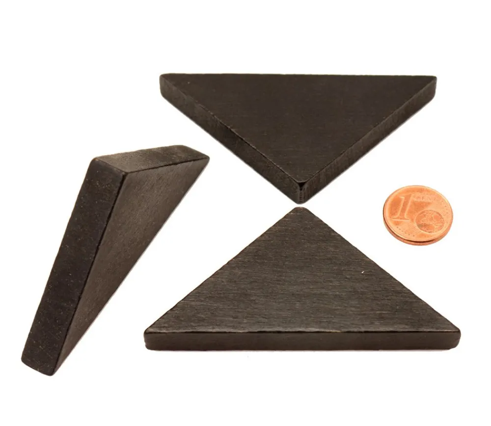 Tout Pour le Jeu Triangle rectangle isocèle noir 67 x 47 x 8 mm en bois