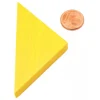 Tout Pour le Jeu Triangle rectangle isocèle jaune 67 x 47 x 8 mm en bois