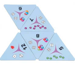 Tout Pour le Jeu Tri-dominos de 1 à 12 - chiffres, points et objets