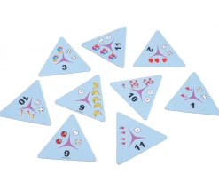 Tout Pour le Jeu Tri-dominos de 1 à 12 - chiffres, points et objets