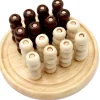 Tout Pour le Jeu Tri-morpion rond en bois 64 boules 20 cm diamètre