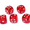 Tout Pour le Jeu Tube 5 Dés phosphorescents 16 mm points 1 à 6
