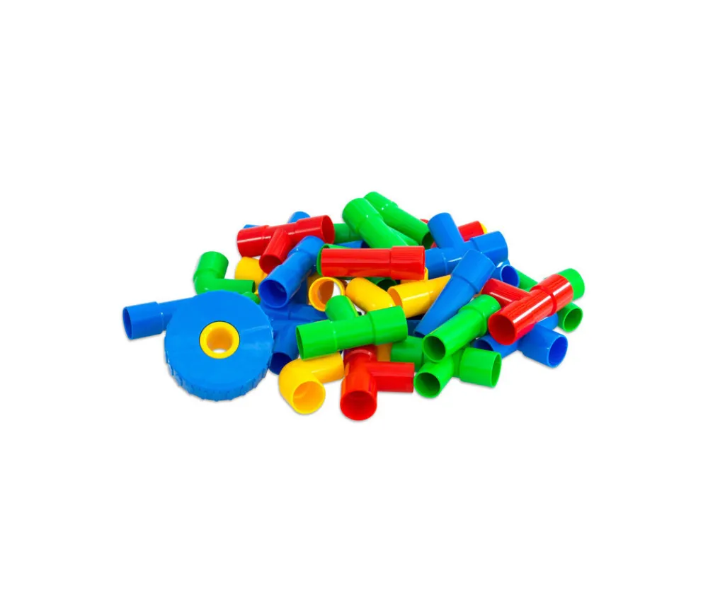 Enfant Tout Pour le Jeu Tubes emboîtables 64 pièces - Jeu construction véhicule