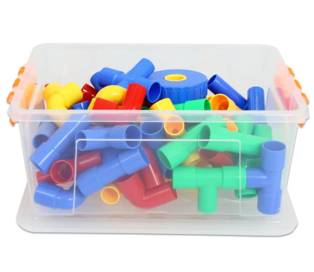 Enfant Tout Pour le Jeu Tubes emboîtables 64 pièces - Jeu construction véhicule