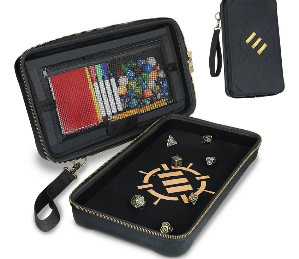 Tout Pour le Jeu Étui 2-en-1 piste de dés rectangulaire et boitier RPG - Enhance