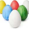Tout Pour le Jeu Œuf plastique blanc - oeuf à décorer 6.4 cm