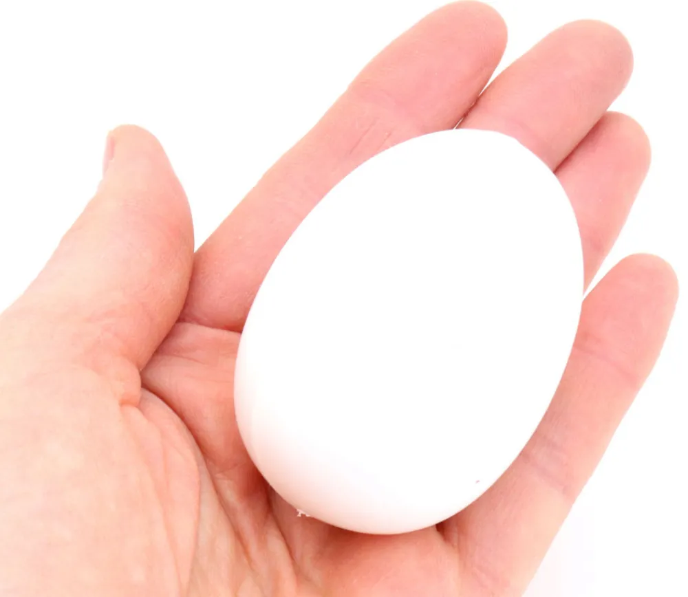 Tout Pour le Jeu Œuf plastique blanc - oeuf pour décoration 6 cm