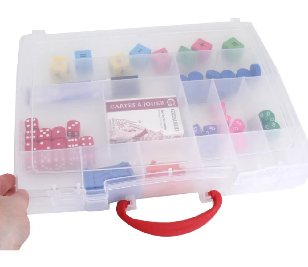 Tout Pour le Jeu Valisette A4 avec 14 compartiments de 325 x 255 x H 56 mm vide