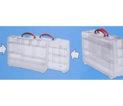 Tout Pour le Jeu Valisette A4 avec 14 compartiments de 325 x 255 x H 56 mm vide
