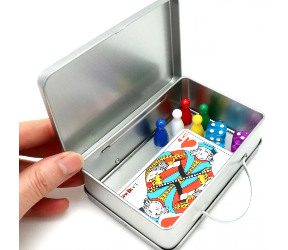Tout Pour le Jeu Valisette boite métal avec anse 120 x 80 x 35 mm