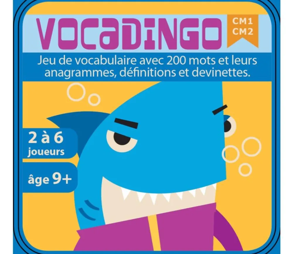 Tout Pour le Jeu Vocadingo CM1 CM2 - jeu vocabulaire et orthographe basé sur les anagrammes