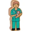 Tout Pour le Jeu Vétérinaire en bois 100 x 42 x 25 mm personnage jeu