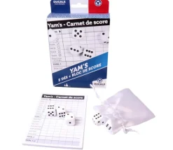 Tout Pour le Jeu Yam's 5 dés + 1 bloc de score