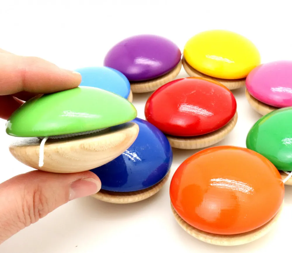 Tout Pour le Jeu Yoyo en bois Bicolore à l'unité 5,6 cm