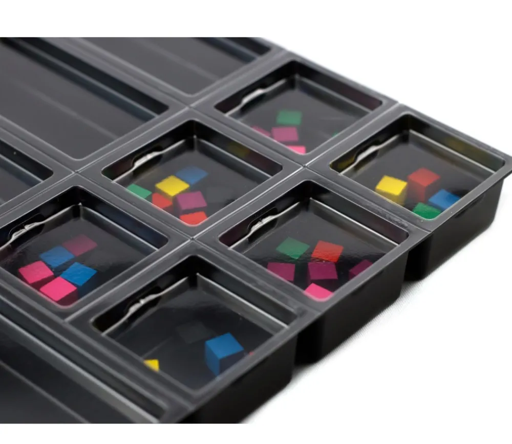 Tout Pour le Jeu Zacabox - 18 compartiments modulaires avec couvercle - Sabot de rangement pour boite de jeu
